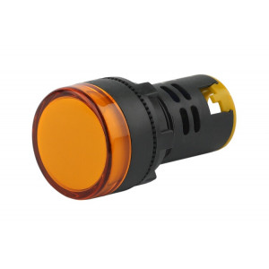 Лампа AD22DS(LED)матрица d22мм желтый 12В AC/DC (10/1000/12000) Б0045604