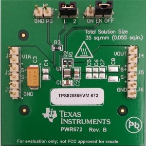 TPS82085EVM-672, Средства разработки интегральных схем (ИС) управления питанием 3-A Step Down Converter