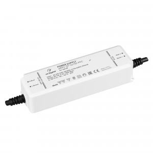 Блок питания ARPV-SP-24150-PFC (24V, 6.3A, 150W) 046107, Источник напряжения с гальванической развязкой для светодиодных изделий. Входное напряжение 220-240 VAC. Выходные параметры: 24 В, 6,3 А, 150Вт. Встроенный PFC >0.95. Герметичный пластиковый корпус IP 67. Рабочая температура -20…+45C°