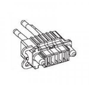 292499-4, Проводные клеммы и зажимы MBXL PANEL MT STL CABLE REC HSG 4P