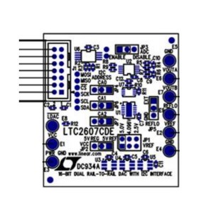 DC934A, Средства разработки интегральных схем (ИС) преобразования данных LTC2607 Demo Board - Dual 16-bit, I2C Vo