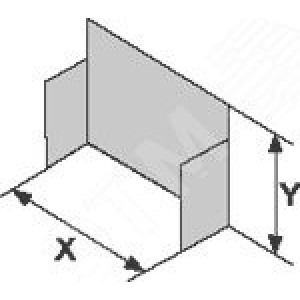 Заглушка для лотка TC 50х50 37240