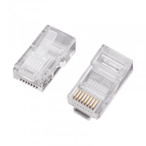 Джек компьютерный RJ45 (8P8C) кат.5E (уп.100шт) 05-1021