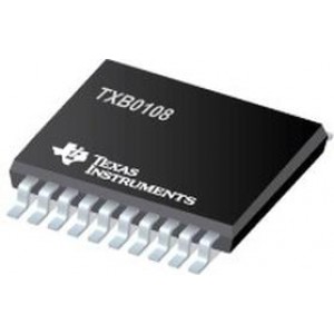 TXB0108YZPR2, Трансляция - уровни напряжения 8-Bit Bidirectional Voltage-Level Shifter with Auto Direction Sensing and +/-15-kV ESD Protect 20-DSBGA -40 to 85