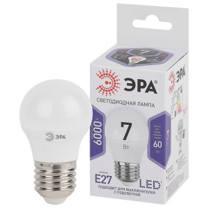 Лампочка светодиодная STD LED P45-7W-860-E27 E27 / Е27 7Вт шар холодный дневной свет Б0031402