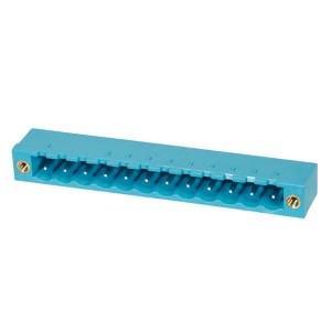 TBP01R1W-508-12BE, Съемные клеммные колодки Terminal block, pluggable, w screw lock, 5.08, receptical, 12 pole, blue