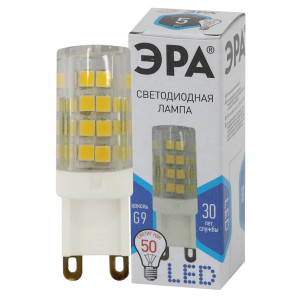 Лампочка светодиодная STD LED JCD-5W-CER-840-G9 G9 5Вт керамика капсула нейтральный белый свет Б0027864