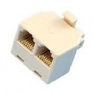 32-1016, Модульные соединители / соединители Ethernet 6P DUPLEX ADAPTER 1M-2F, IVORY