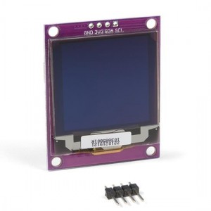 LCD-15890, Модули визуального вывода Zio Qwiic OLED Display (1.5inch, 128x128)