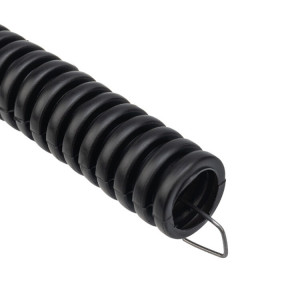 Труба гофрированная из ПНД, с зондом, черная, 20 мм 28-0020-25