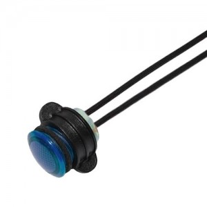 CNX714C600120W, Светодиодные панельные индикаторы PMI 14mm LED 120V Wire Blue MS