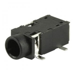 SJ2-35812B-SMT-TR, Телефонные разъемы 3.5mm Narrow Ftprint 2conductr Tip switch