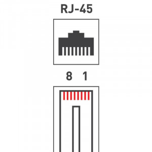 Разъем RJ45 8P8C кат.5E UTP (уп.100шт) 05-1021-3