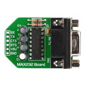 MIKROE-222, Средства разработки интерфейсов MAX232 (MAX232N) ADAPTER BOARD