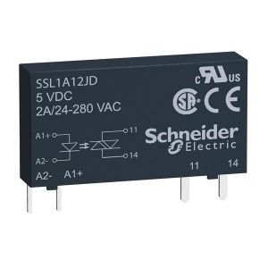 SSL1A12BDR, Твердотельные реле - Печатного монтажа 2A 24-280VAC RANDOM 15-30VDC SSR SLIM 1