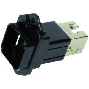 09352250331, Модульные соединители / соединители Ethernet Han PushPull PFT plstc Bulkhead Cat.6