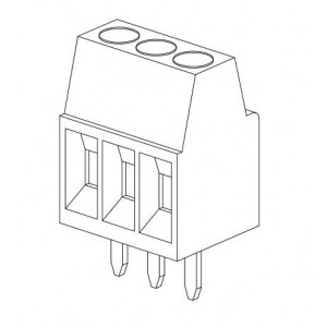 39773-0004, Фиксированные клеммные колодки 2.54mm Eurostyle Fxd TB Mnt PCB 4Ckt Grn