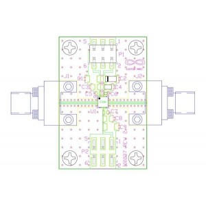 CMD316C3-EVB, Радиочастотные средства разработки EVB 6 - 20 GHz Low Noise Amplifier