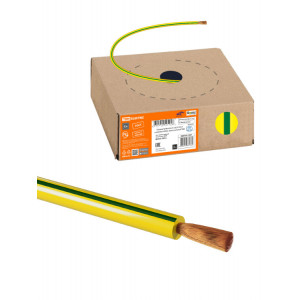 Провод ПуГВнг(А)-LS 1х0,75 ГОСТ в коробке (200м), желто-зеленый SQ0124-1461