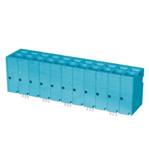 TBL008V-1000-11BE, Фиксированные клеммные колодки Terminal block, screwless, 10.0, Vertical, 11, Blue