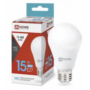 Лампа светодиодная низковольтная LED-MO-PRO 15Вт грушевидная 6500К холод. бел. E27 1200лм 12-48В 4690612036366