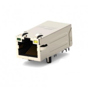 2337992-5, Модульные соединители / соединители Ethernet RJ45 JACK MAG. POE 1GB LED 1X1 INV.