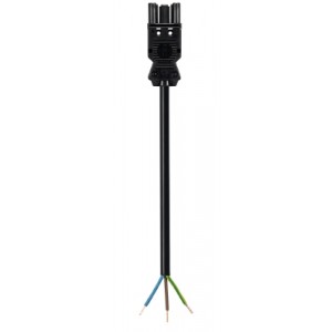 Cоединитель GST18i3K1B- 15H X15SW, Кабельная сборка, оконеченная розеточным разъемом GST18i3, и свободным концом, 3 полюса, длина кабеля: 15 метров, сечение жил кабеля: 3х1,5 мм.кв., номинальное напряжение: 250V, номинальный ток: 16А, цвет разъема: черный, цвет кабеля: черный