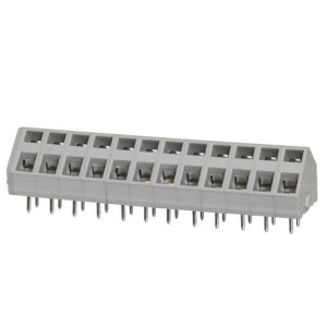 TBL007A-500-12GY, Фиксированные клеммные колодки Terminal block, screwless, 5.00, 45 , 12, Gray