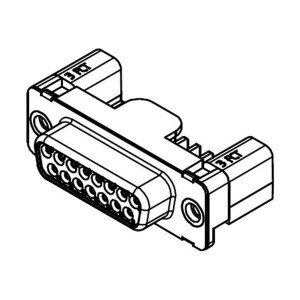 173109-0341, Стандартные соединители D-Sub  FCT SMT DSUB RA PC RCPT 15 PN W/CLINCH