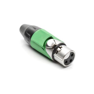 AX3F5M, Разъемы XLR 3P SOCKET F PLUG GREEN MARK SLEEVE