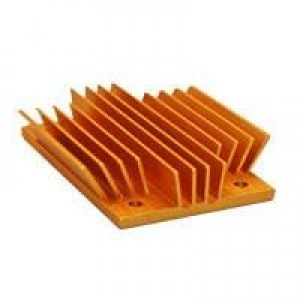 ATS-1099-C1-R0, Радиаторы maxiFLOW Power Brick Heatsink, Quarter Brick, Gold-Anodized, T766, Hardware, 58x37x11.4mm, 37mm dia.