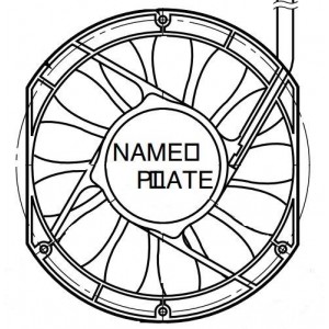 5910PL-05W-B79-L50, Вентиляторы постоянного тока DC Axial Fan, 150x172x25, 24VDC, 268.2CFM, Rib, Tachometer, 3-Wire