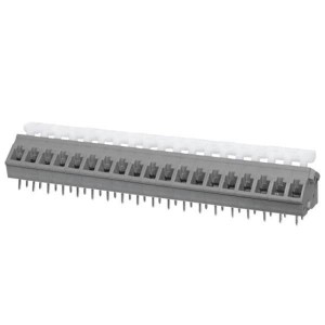 TBL005A-500-19GY-2WT, Фиксированные клеммные колодки Terminal block, screwless, 5.00, 45 , 19, Gray w White Button