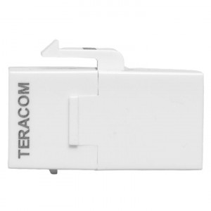 Адаптер проходной TERACOM PRO Cat.6 неэкранированный RJ45-RJ45 тип Keystone белый TRP-INLC-KSTN-6UTP-WH