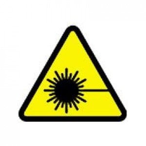 PESW-A-8Y, Таблички и промышленные предупредительные знаки ISO WARNING SYMBOL LASER BEAM