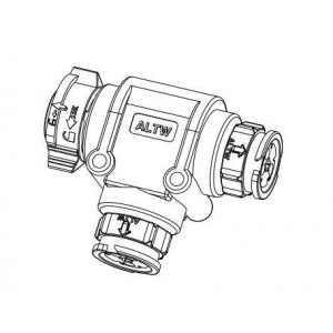 AB-DC-050505-HBH-TQ001, РЧ адаптеры - Т-образные X-LOK T-ADAPT D SIZE 5P MFM 20A