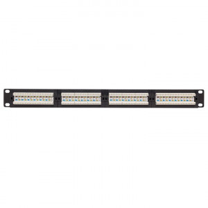 Патч-панель 19дюйм 1U кат.6 UTP неэкранир. 24 порта RJ45 Dual IDC TERACOM PRO TRP-PPNL-6UTP-1U24