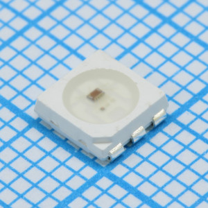 WS2815B-V1, Светодиод для поверхностного монтажа 5050,PLCC6; RGB; 5x5x1,6мм; 12В