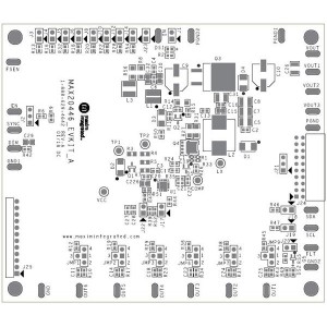 MAX20446EVKIT#, Средства разработки схем светодиодного освещения  Evaluation Kit for Automotive 6x120mA High-Brightness LED Driver with I2C