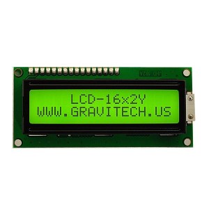 LCD-16X2Y, Средства разработки визуального вывода 16x2 Black on Green Char LCD w Backlight