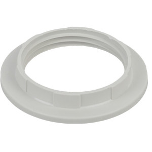 Кольцо для патрона E27, пластик, белое (50/1000/9000) Б0043681