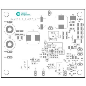 MAX25611EVKIT#, Средства разработки схем светодиодного освещения  EVKIT for High Voltage LED Controller