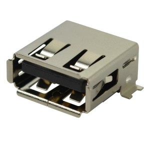 UJ2-AH-1-SMT-TR, USB-коннекторы USB Jack 2.0 A type 4pin Horz SMT