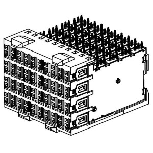 500-080-225-F02, Жесткие метрические разъемы ZD+ Connector, Female, R/A, 4 Pair