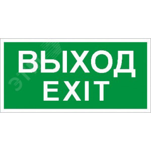 ПЭУ 011 Выход/Exit (335х165) PC-L LYRA 2502000950