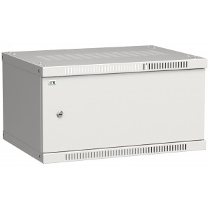 Шкаф LINEA WE 6U 600x450мм дверь металл серый LWE3-06U64-MF