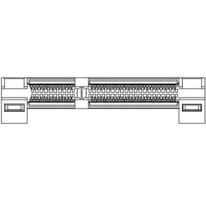 2340326-1, Стандартные краевые разъемы ASSY STRADDLE MOUNT 84P 062 SLIVER 2.0