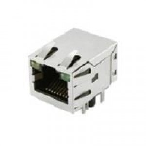 JXD1-9025NL, Модульные соединители / соединители Ethernet RJ45 PIP 1X1 Tab Up Grn/Ylw 1000Base-T