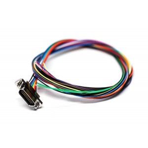 MWDM2L-21S-6J7-18M, Соединители D-Sub Micro-D MICRO D PREWIRED CON 21CNT SKT #26AWG