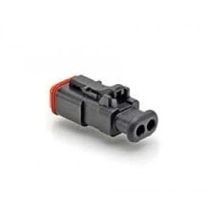 AT06-2S-SR01BLK, Автомобильные разъемы Plug 2-Way Strain Relief Black